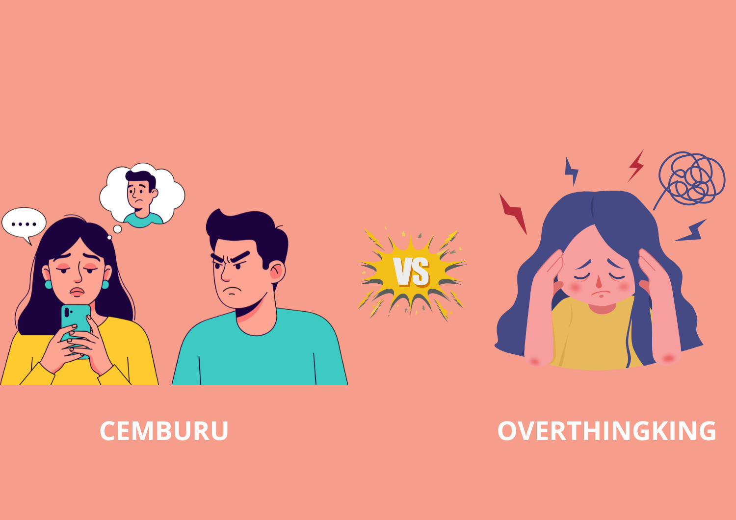 Cemburu vs Overthinking: Dua Hal yang Sering Bikin Hubungan Rumit
